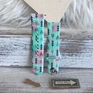 Fancy Bands Boho-Feather Arrow Print Silicone Band For Apple Watch 38/40 S/M